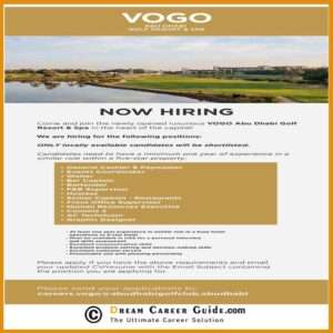 Vogo Golf Resort And Spa Jobs