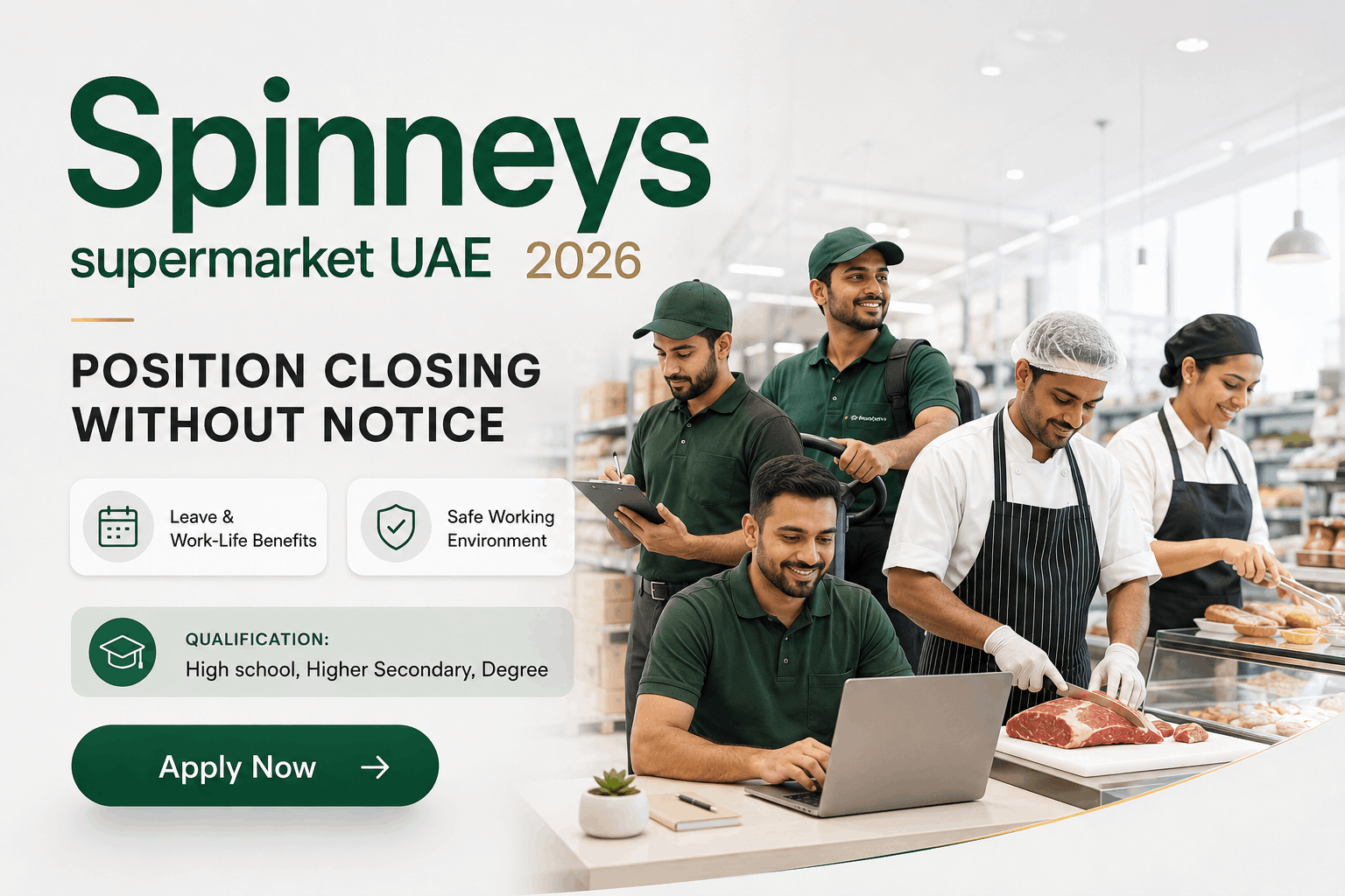 Spinneys supermarket UAE Jobs | Hiring Jobs In Gulf Countries
