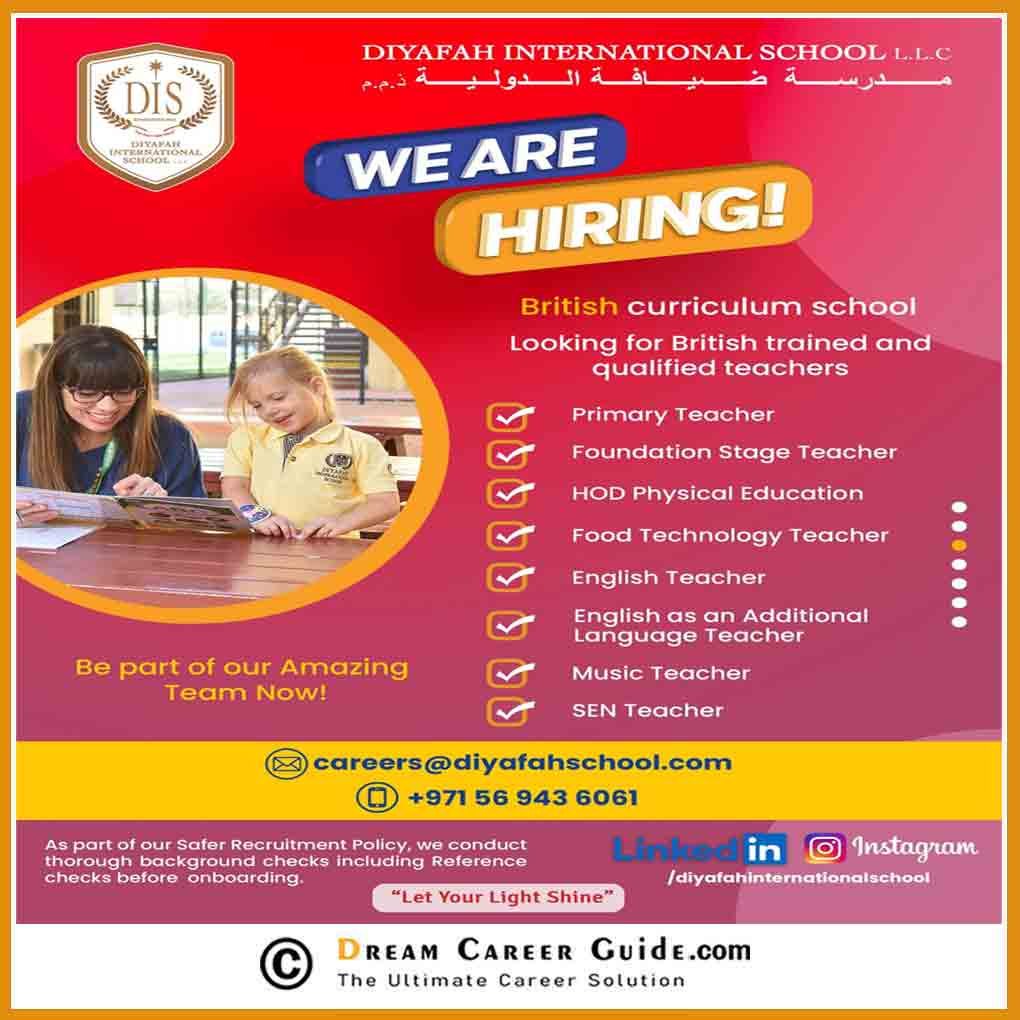 Diyafah International School Careers Work In Abu Dhabi