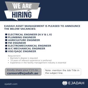 Ejadah Dubai Vacancies