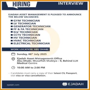 Ejadah Dubai Vacancies 