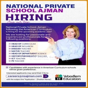 Woodlem Park Schools Careers | Latest UAE Jobs