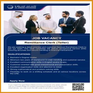 Al Ansari Exchange Vacancy