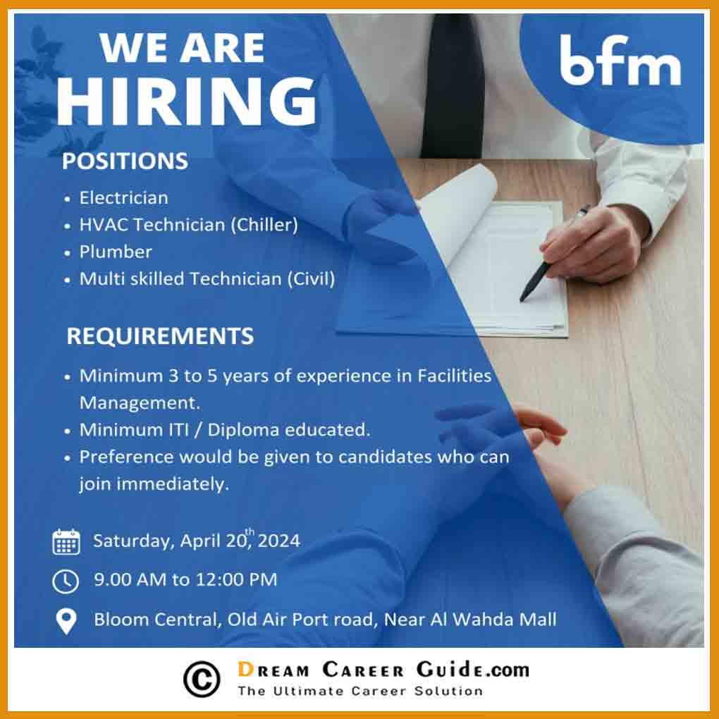 Bfm-Bloom Facilities Management Careers | Latest Work