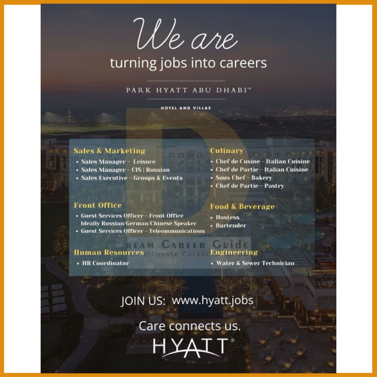 Park Hyatt Hotel And Villas Careers | Luxury Job Openings in Abu Dhabi