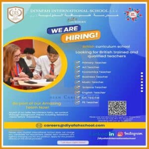 Diyafah International School Jobs