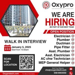 Oxypro-Electromechanical-Contractors-Jobs