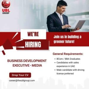 UBL Group Dubai Vacancies