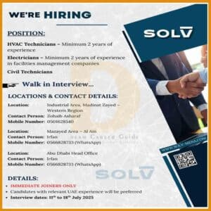 SOLV Sustainable Solutions Careers Openings