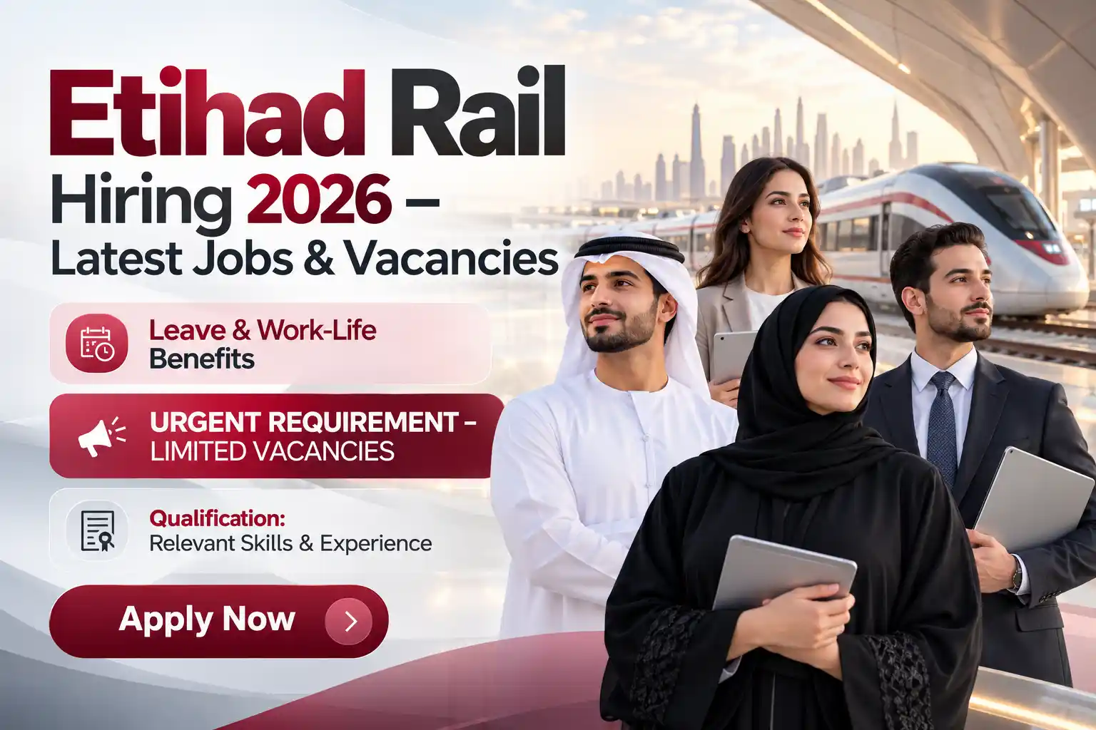 Etihad Rail Jobs Dubai | Latest Dubai Job Vacancy