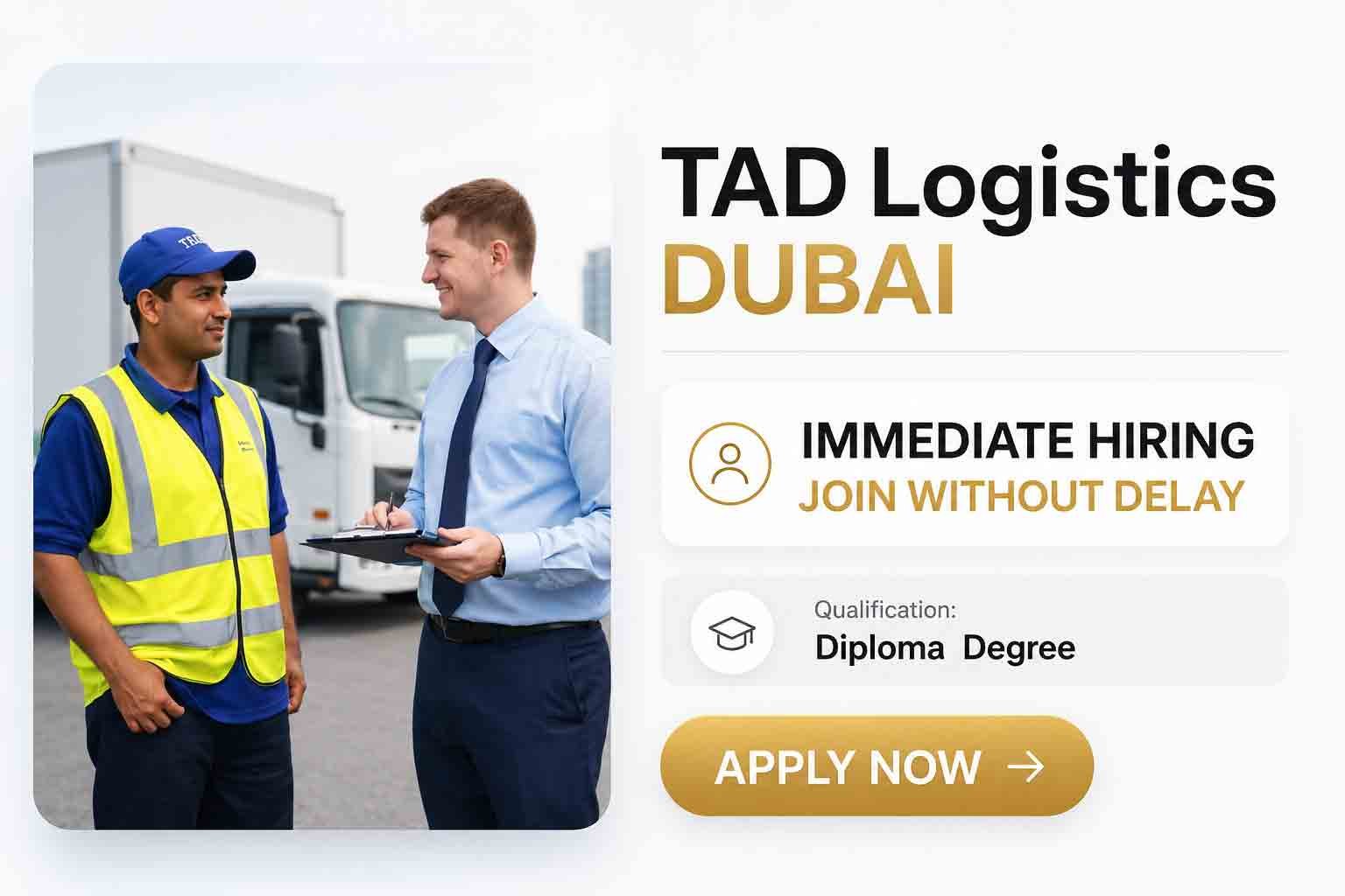TAD Logistics Jobs : Apply for Supply Chain, Warehousing & Freight Careers in Dubai