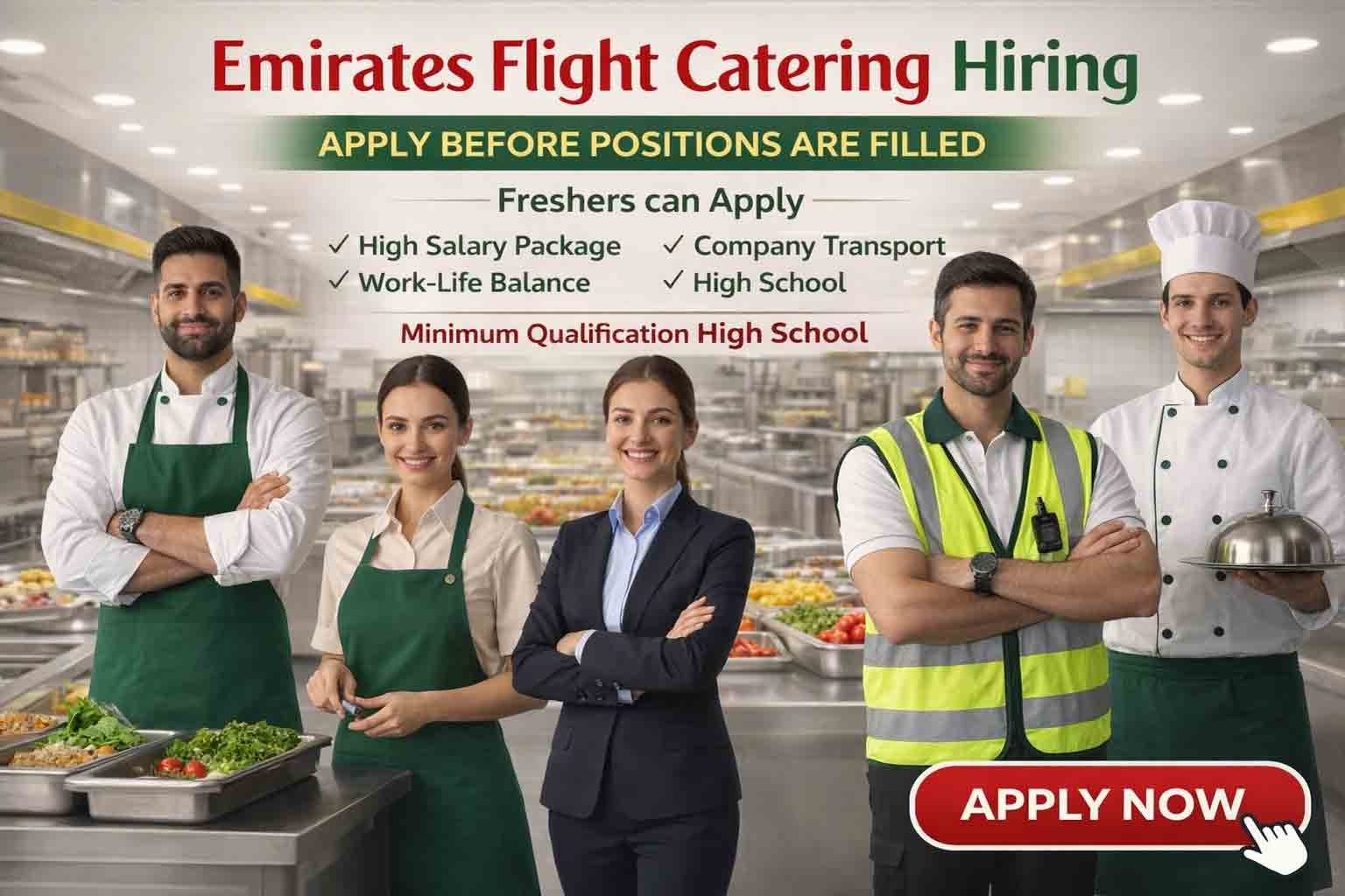 Emirates Flight Catering Jobs Dubai | High Salary Careers in UAE