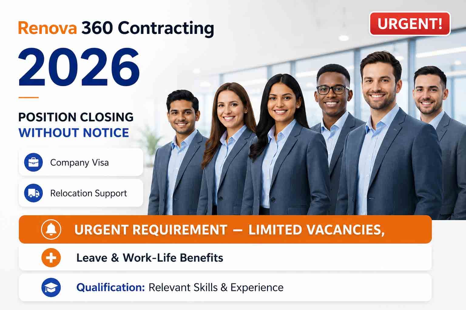 Renova 360 Contracting Jobs:New Vacancies for Elevator Engineers, Technicians