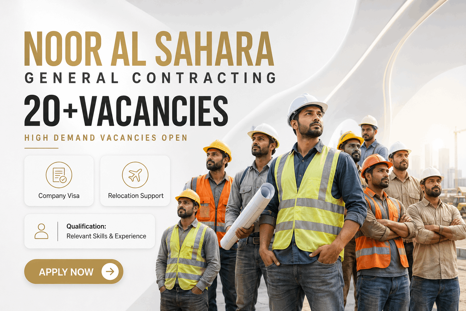 Noor Al Sahara General Contracting Jobs :Latest Job Vacancies 2026