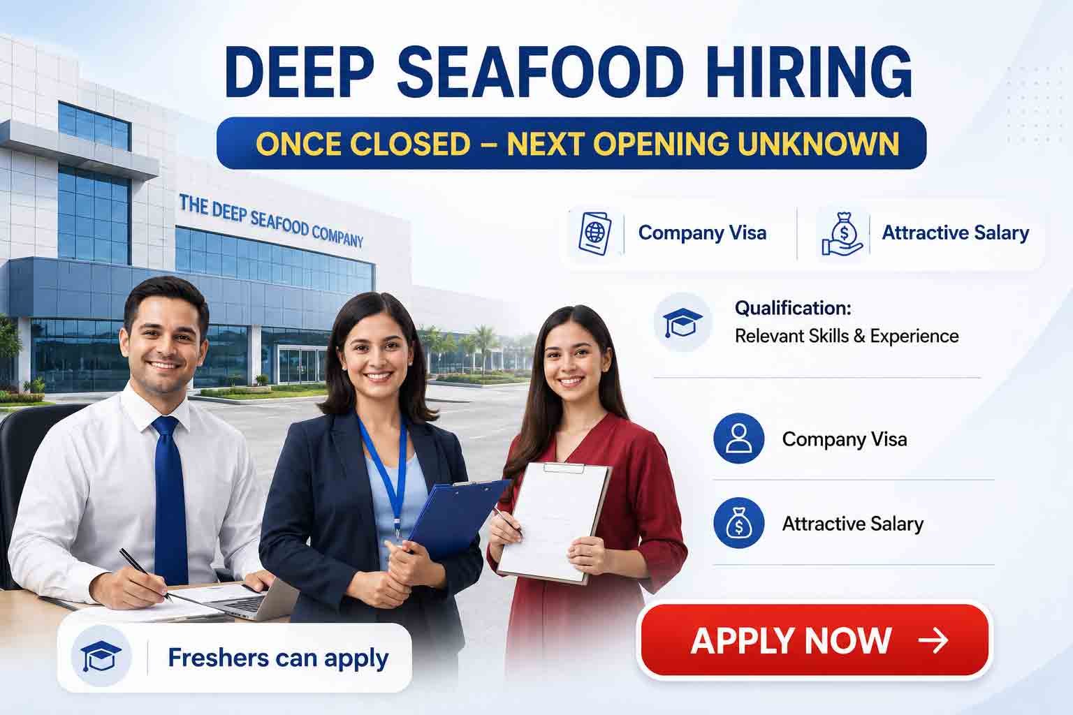 The Deep Seafood Company Jobs : Apply for UAE Logistics & Sales Roles