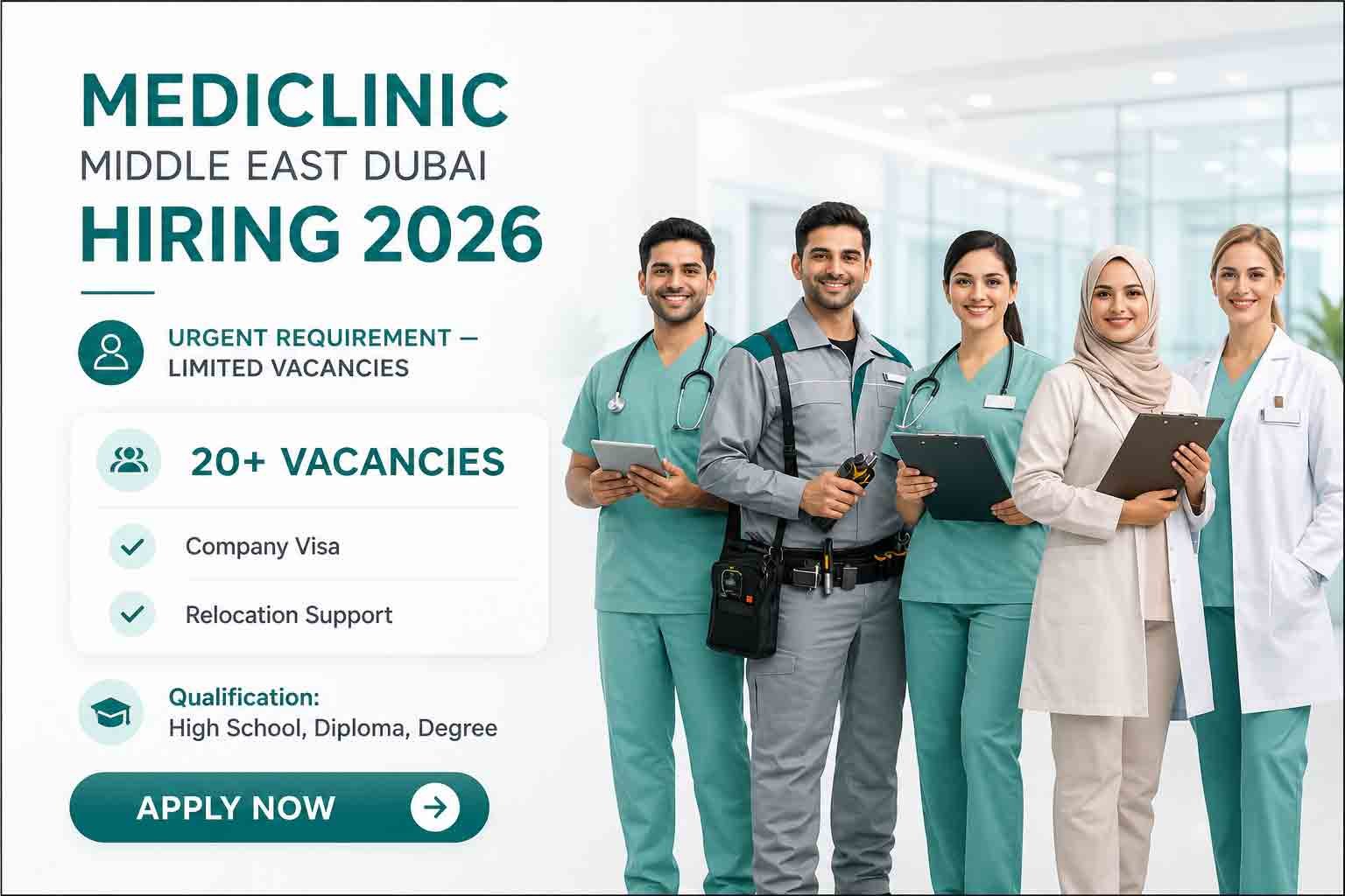 Mediclinic Middle East Dubai Jobs | High Salary Healthcare & Hospital Careers 2026