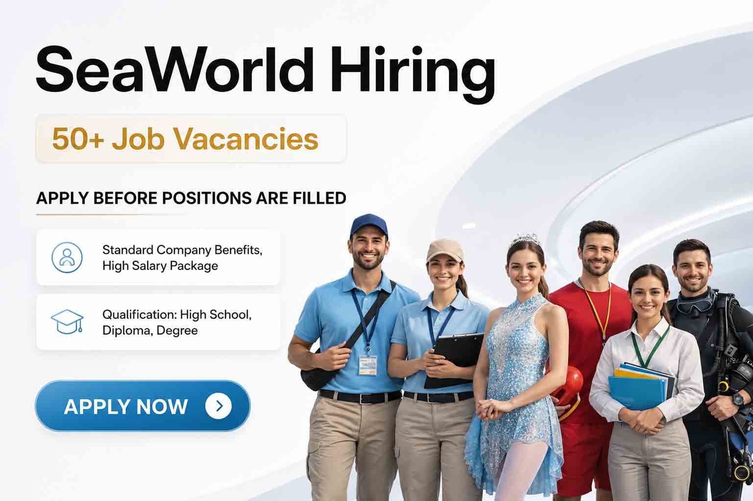 SeaWorld Abu Dhabi Careers 2026 | New Job Vacancies Announced in UAE | Apply Now