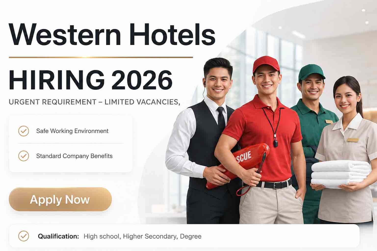 Western Hotels Jobs : Al Dhafra Hospitality Careers