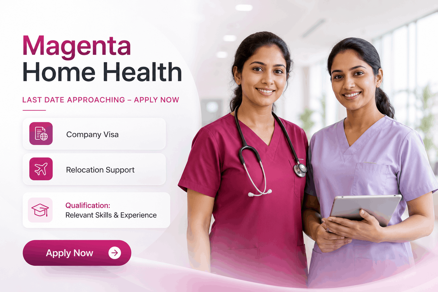 Magenta Home Health Jobs : Nursing, Caregiver & Clinical Vacancies