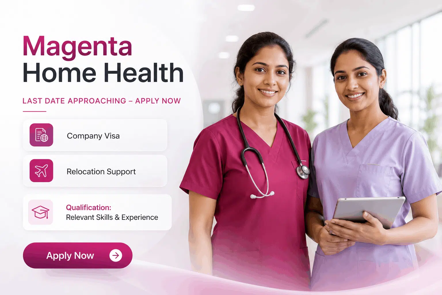 Magenta Home Health Jobs : Nursing, Caregiver & Clinical Vacancies