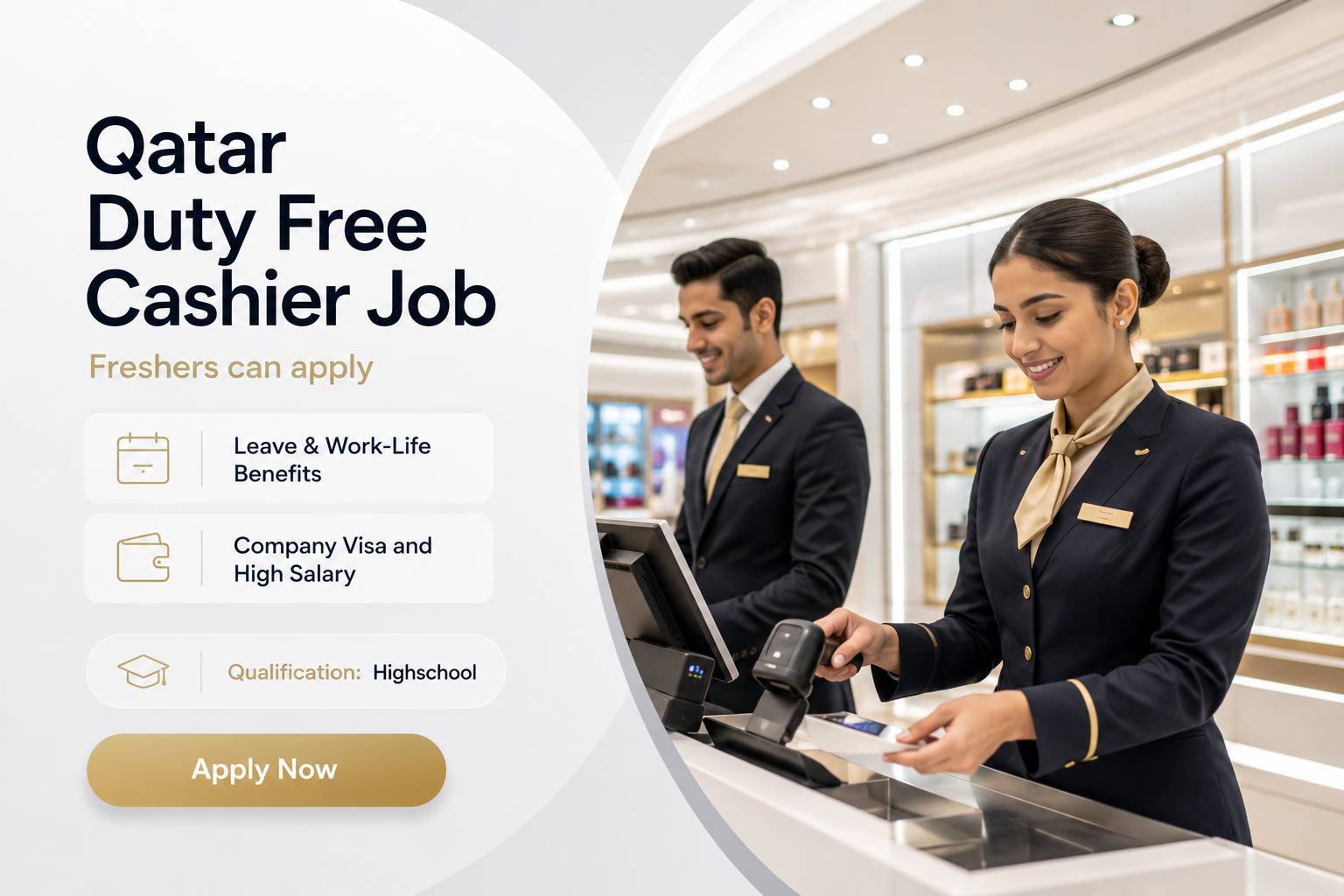 Qatar Duty Free Jobs : Airport Sales, Cashier & Hospitality Vacancies