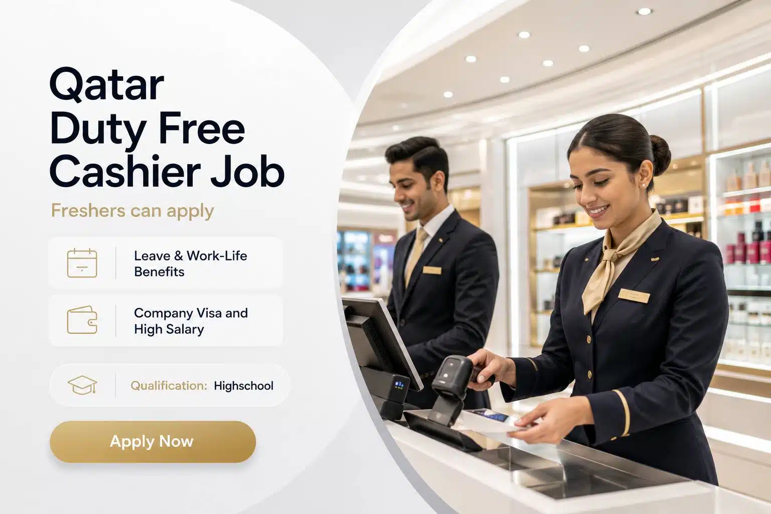 Qatar Duty Free Jobs : Airport Sales, Cashier & Hospitality Vacancies