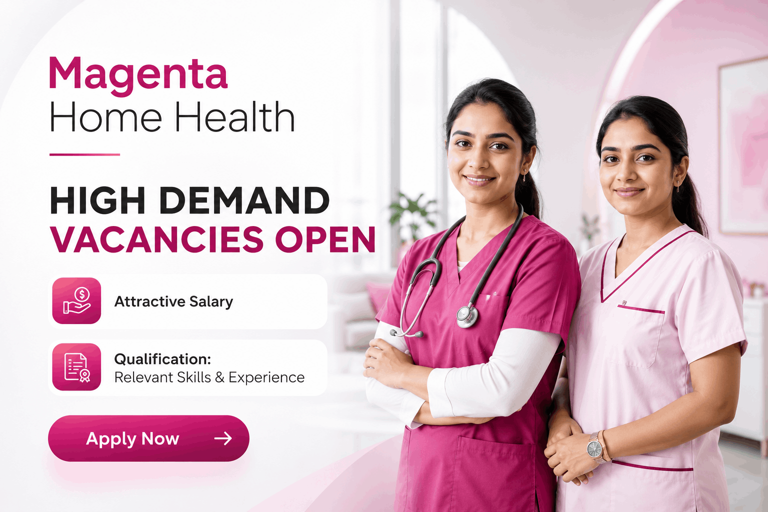 Magenta Home Health Jobs : Nursing, Caregiver & Clinical Vacancies