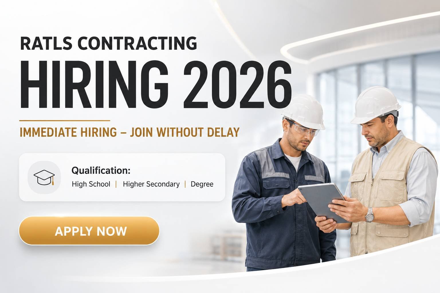 RATLS Contracting Jobs : Apply for High-Salary Construction Careers in Dubai