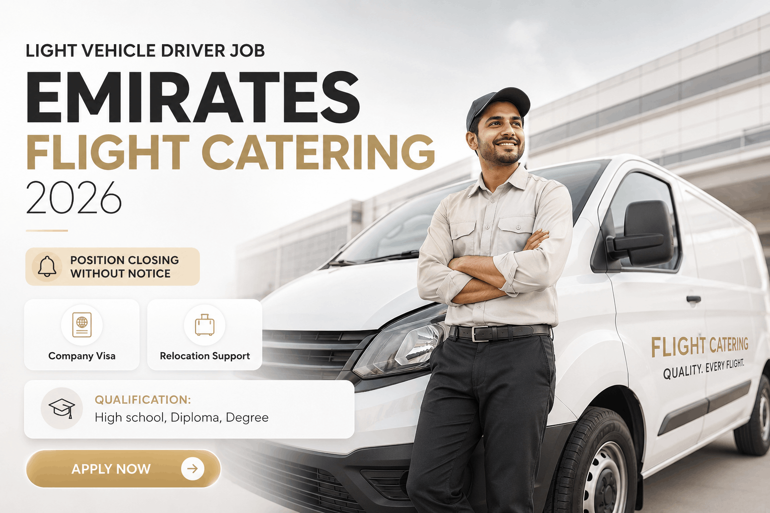 Light vehicle driver job emirates flight catering