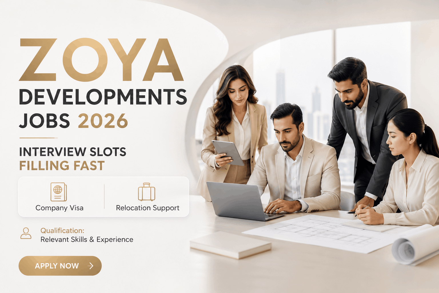 Zoya Developments Jobs : Real Estate Sales, Admin & Broker Roles