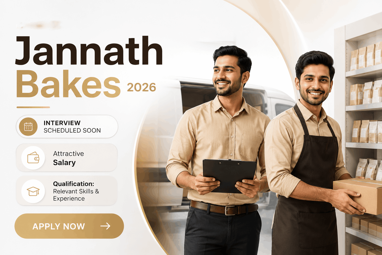 Jannath Bakes Jobs : Bakery Counter Staff & Driver Vacancies