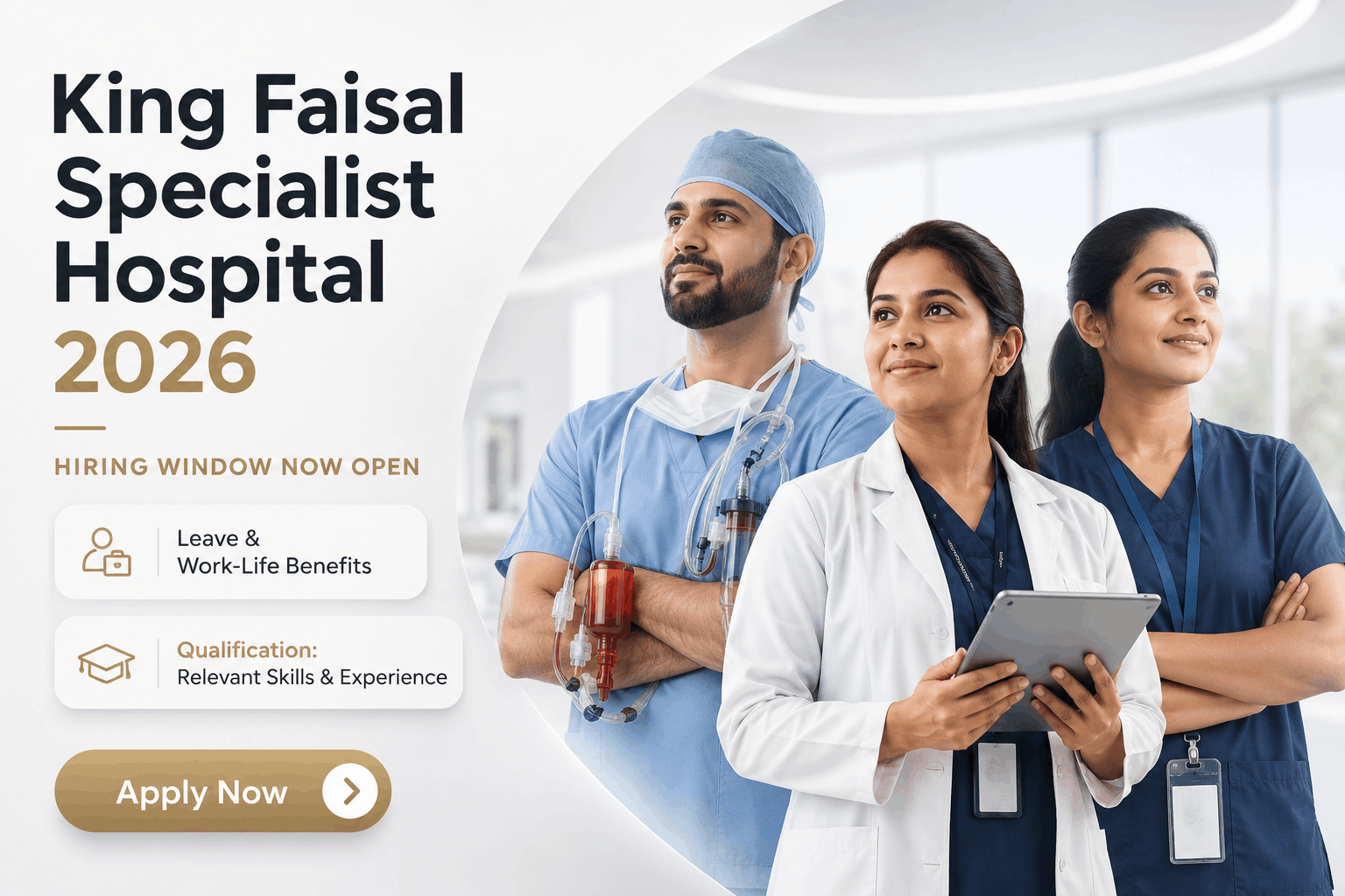 King Faisal Hospital Jobs : Staff Nurse, Allied Health & Admin Vacancies