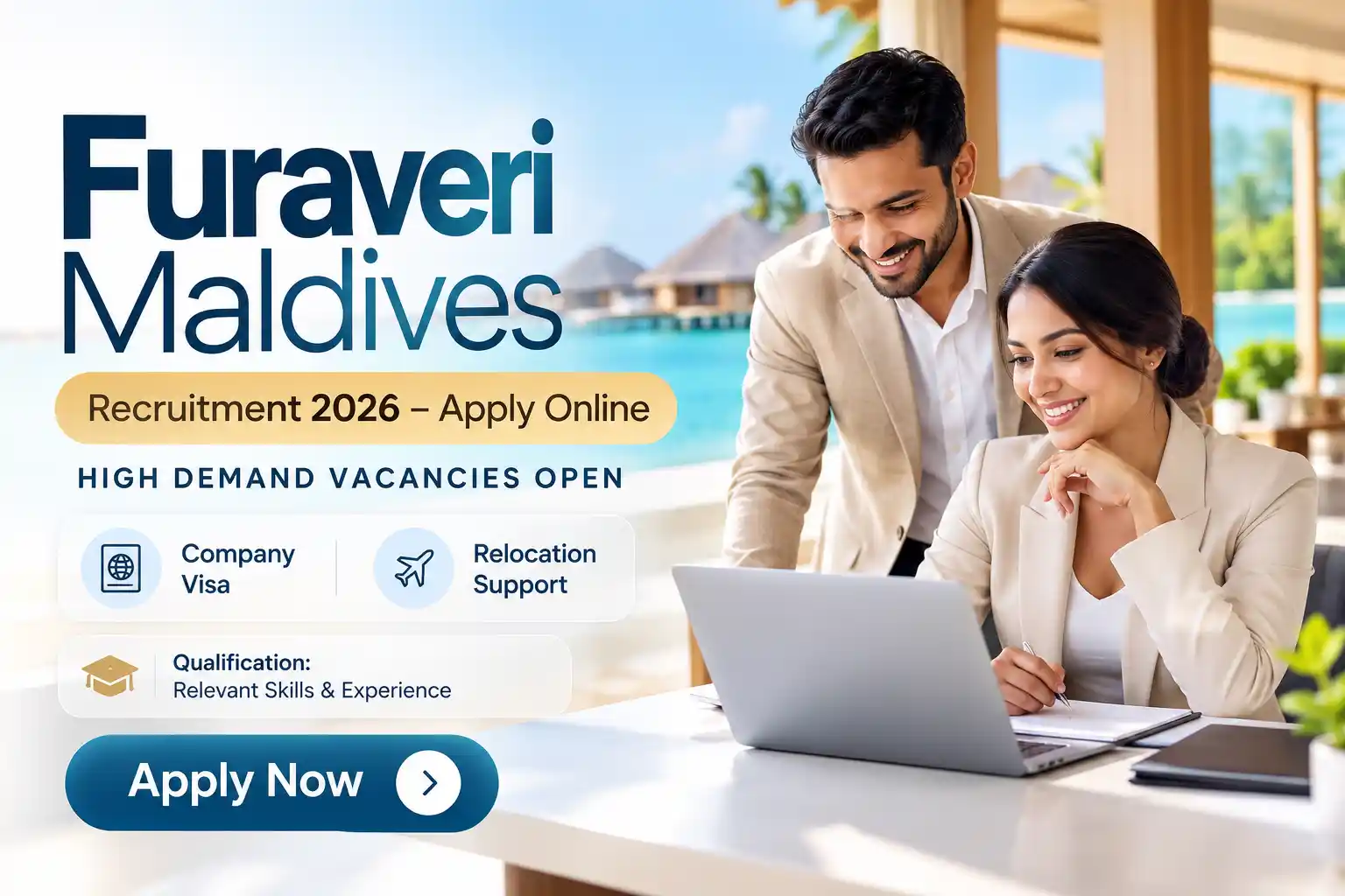Furaveri Maldives Jobs : Waiter, Housekeeping Attendant, Receptionist & Chef Roles
