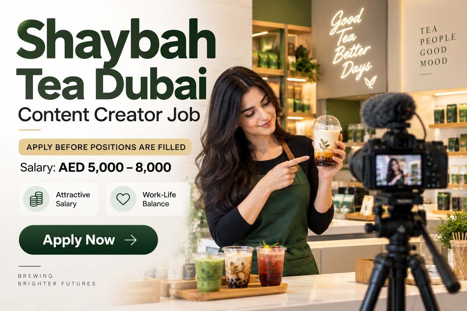 Content Creator Job at AP&Co | Shaybah Tea Dubai