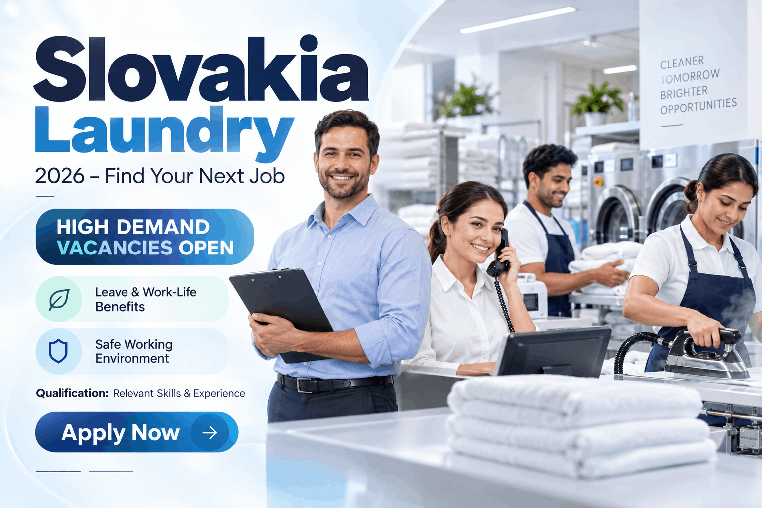 Slovakia Laundry LLC Jobs : Presser, Dry Cleaner, Driver & Helper Roles
