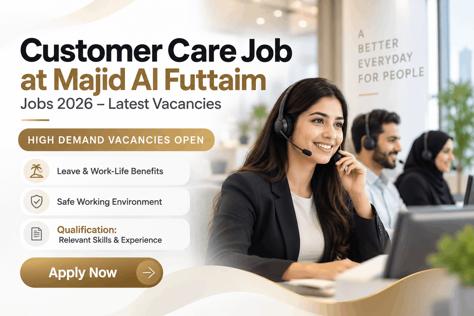 Customer Care Job at Majid Al Futtaim :
