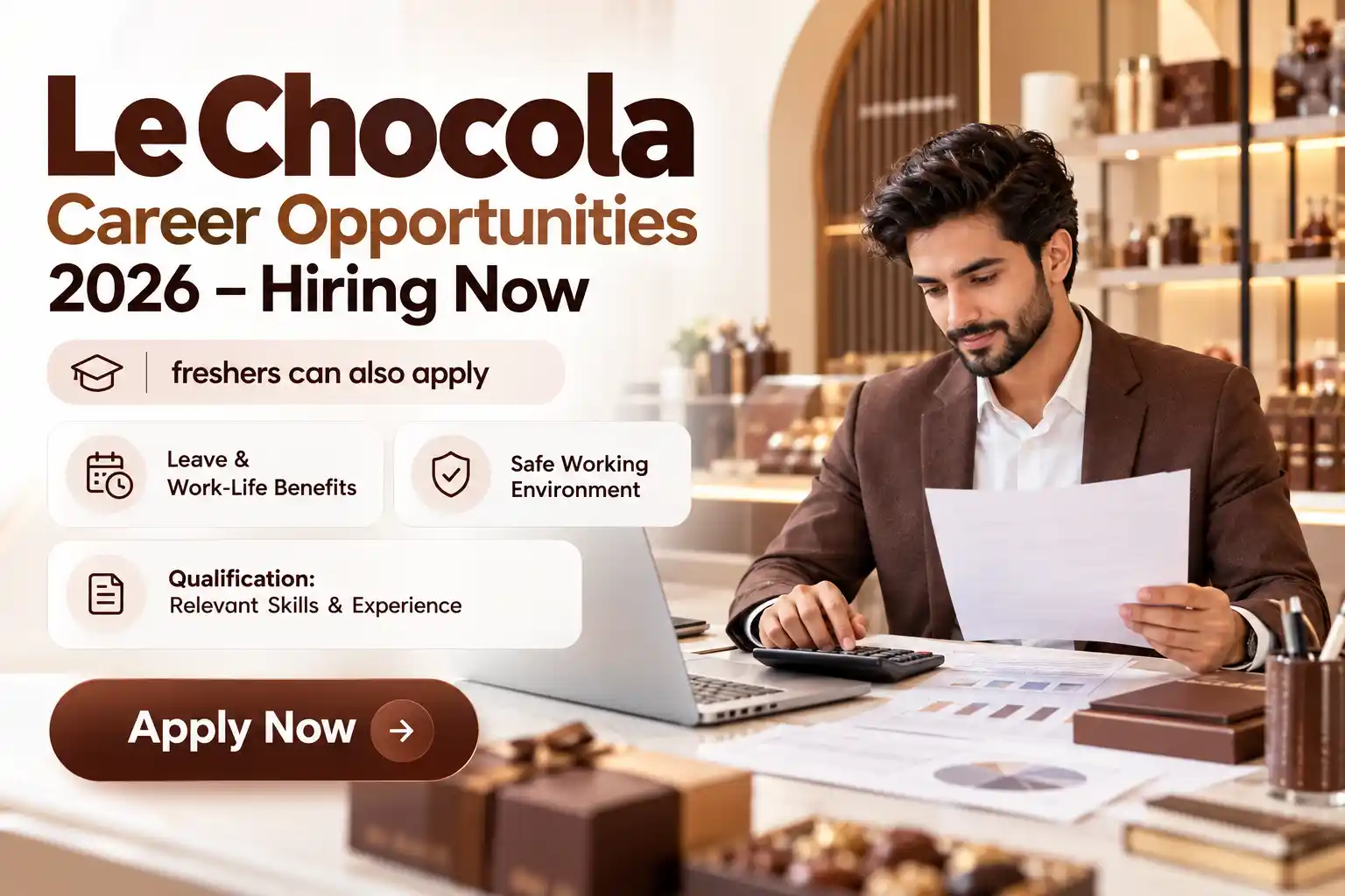 Le Chocola Jobs : Sales Executive, Accountant, Driver & Packing Roles