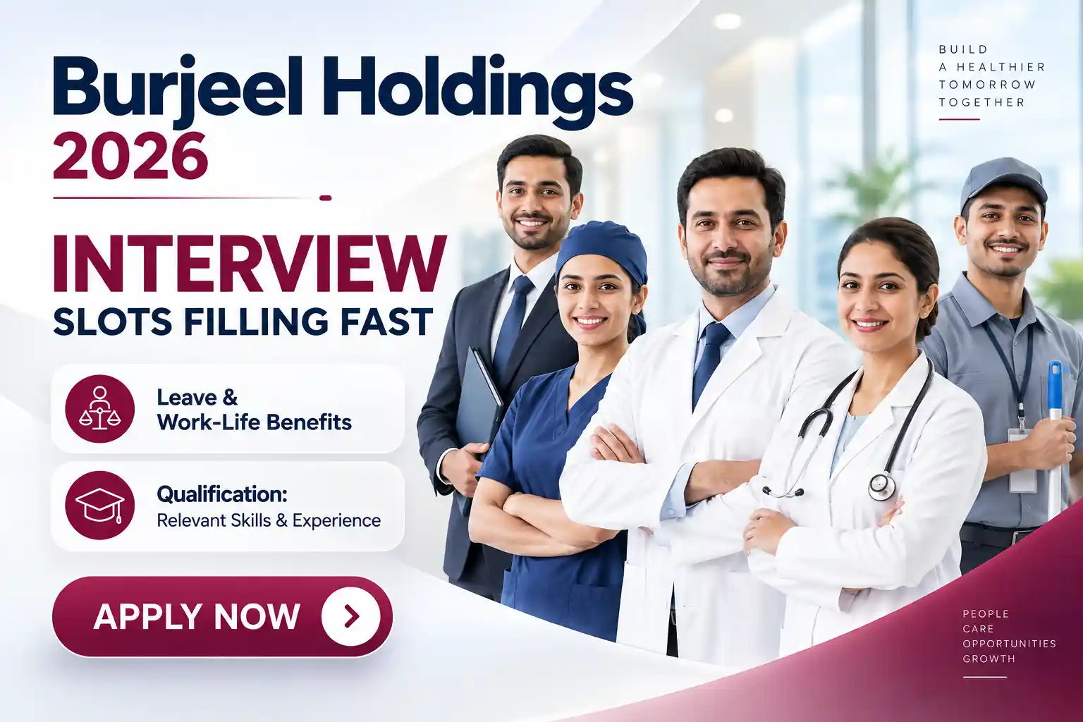 Burjeel Holdings Jobs: Latest Healthcare Vacancies & Job Openings 2026