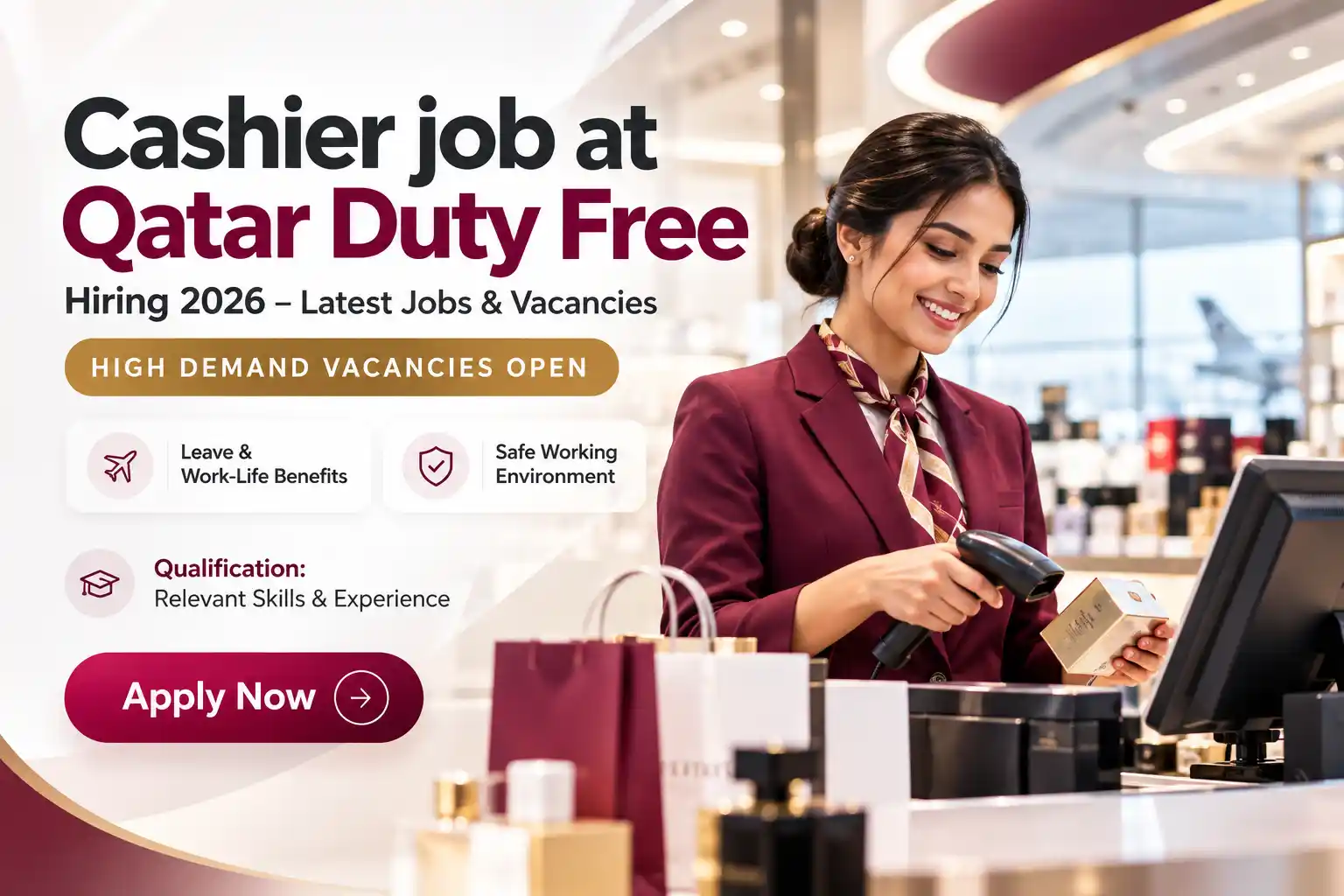 Cashier job at Qatar Duty Free