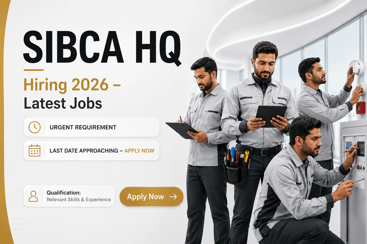 SIBCA HQ Jobs: Site Engineer, BMS Technician & IT Support Roles