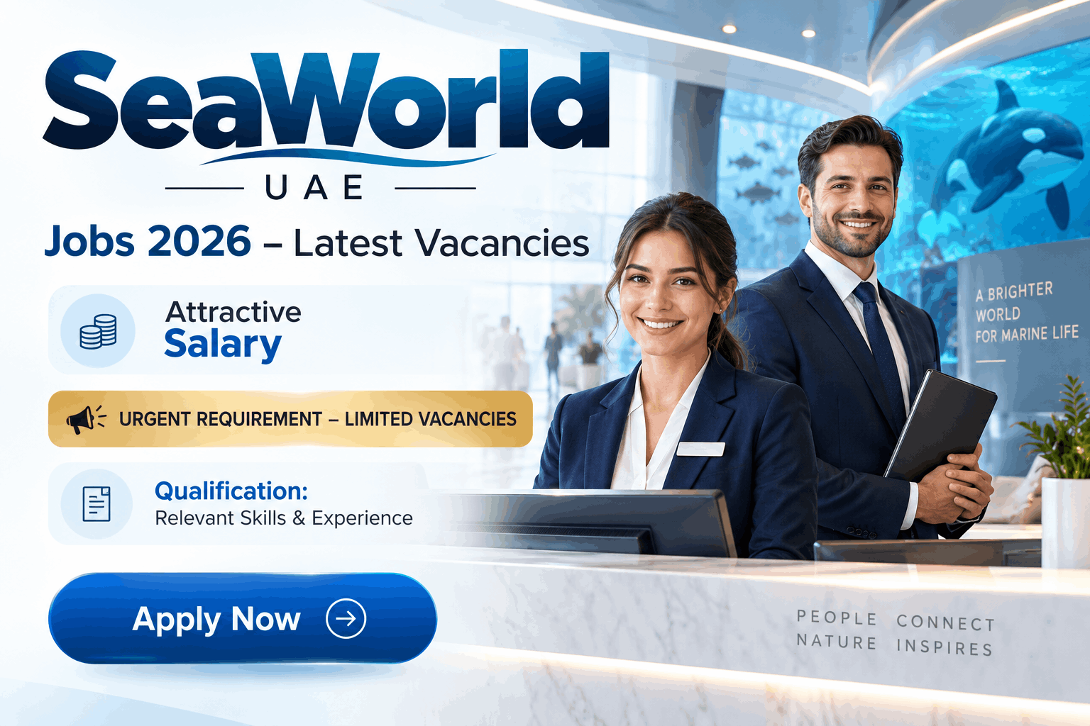 Receptionist Job at SeaWorld UAE