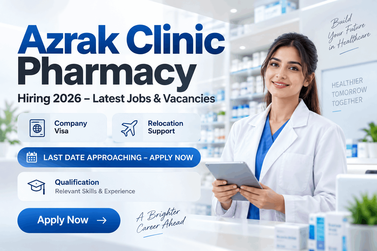 Pharmacist (Fresher) Jobs At Azrak Clinic Pharmacy