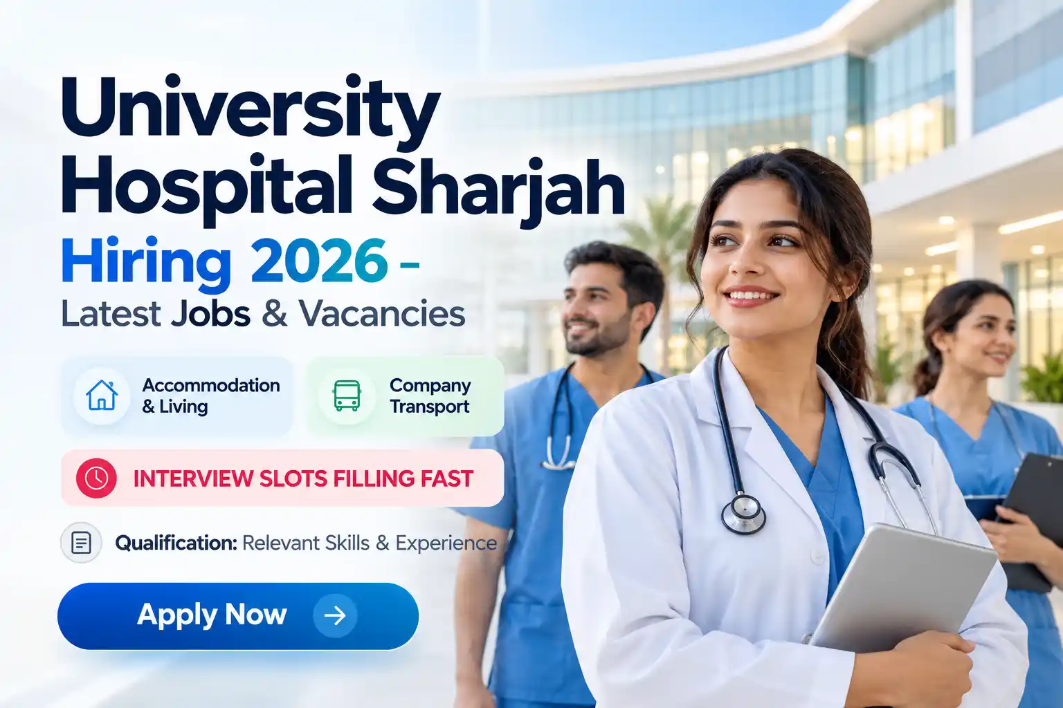 University Hospital Sharjah Jobs : Apply for Healthcare & Academic Careers