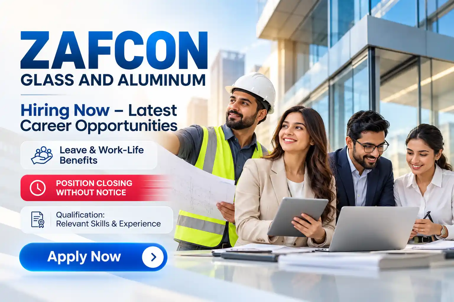 ZAFCON GLASS AND ALUMINUM Jobs :Fabricator, Installer & Sales Roles
